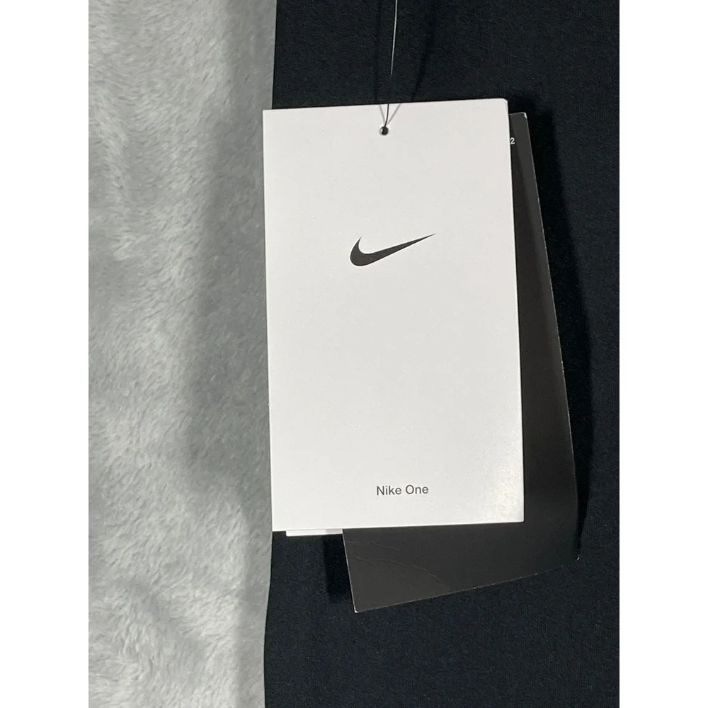 Nike One Dri-FIT Womens High Rise Full Length Training Leggings Black L NEW